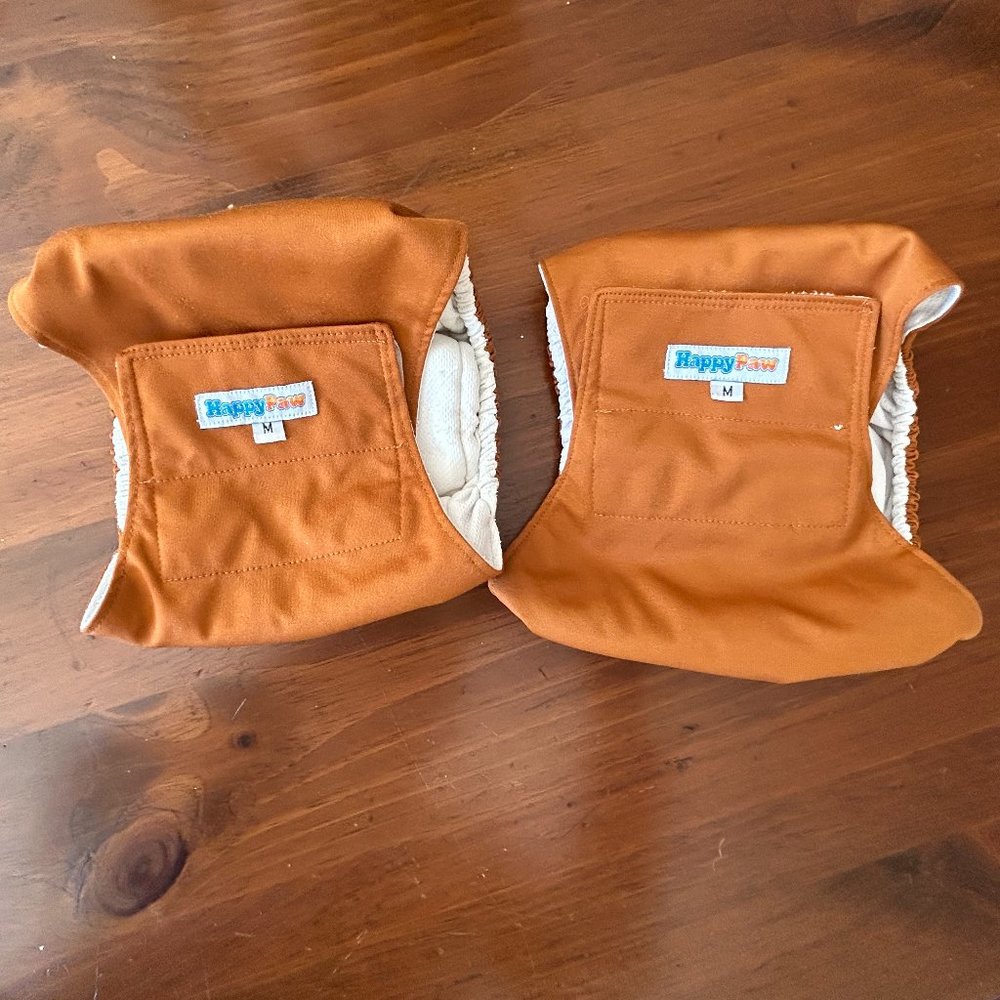 2 HappyPaw Medium Wraps for Male Dogs